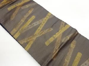 笛模様織出し名古屋帯